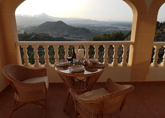 Self Contained, Detached Hillside Villa Near Oliva With Stunning Vistas